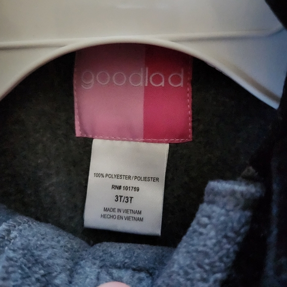 Girls Goodlad Gray Coat with Black Accents - Picture 2 of 7